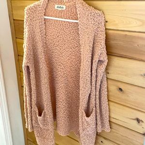 Blush popcorn cardigan